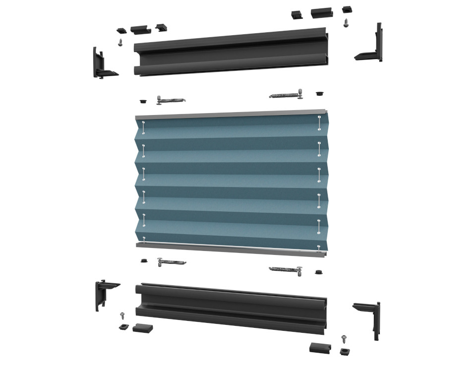 Značilnosti of Coben pleated blinds